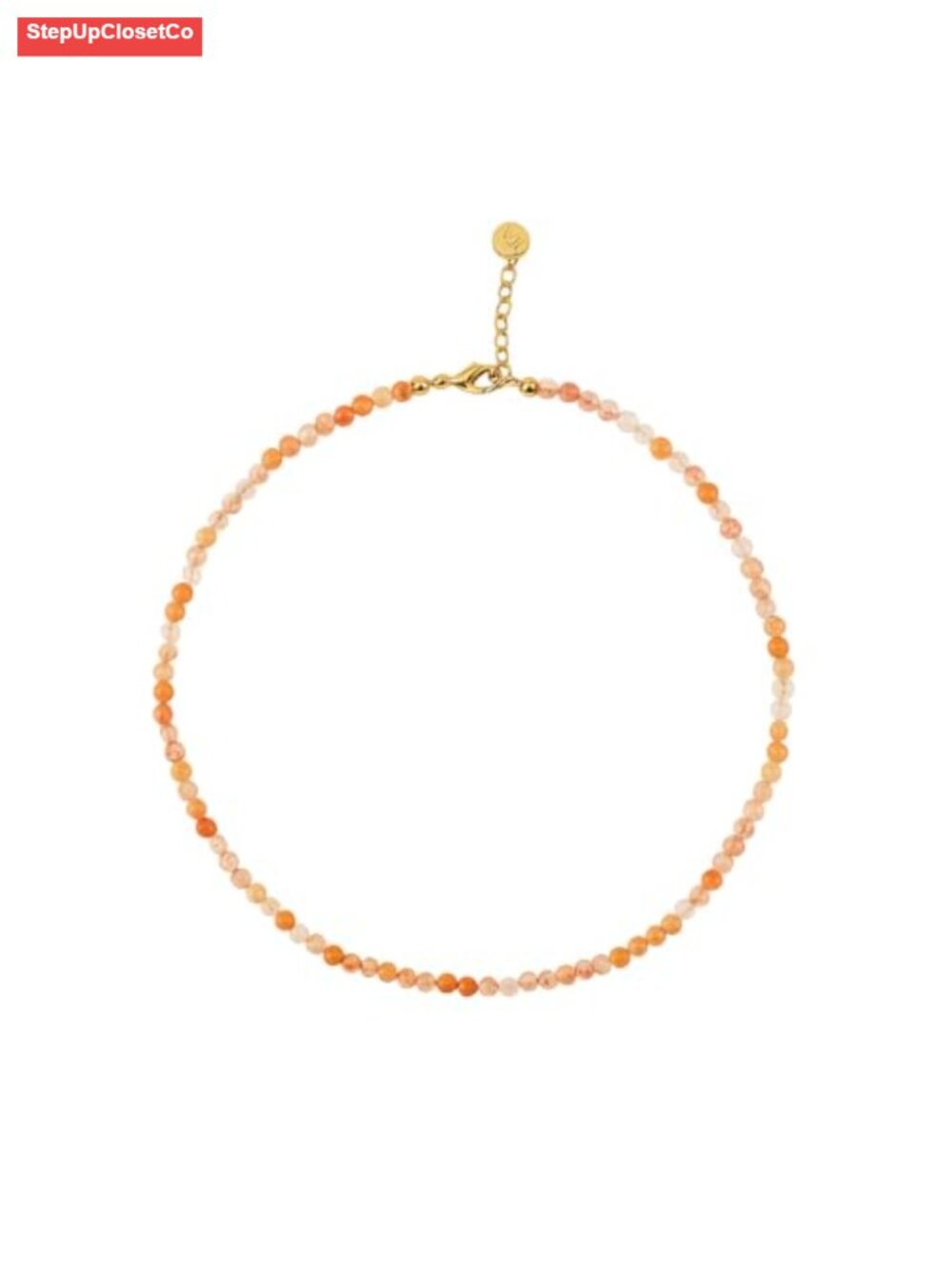 Natural Gemstone Beaded Choker Necklace Boho Handmade 15+3.14 Extender